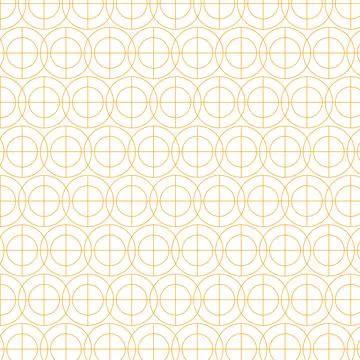 Geometric pattern of overlapping circles and lines Stock Illustration