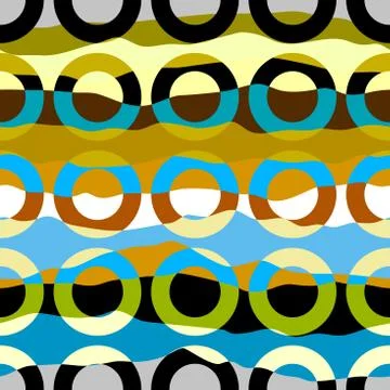 Geometric pattern in a patchwork collage style. Stockillustratie