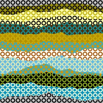 Geometric pattern in a patchwork collage style. Illustrazione stock