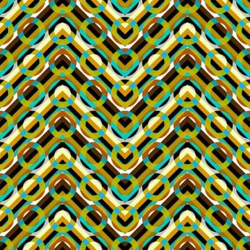 Geometric pattern in a patchwork collage style. イラスト素材