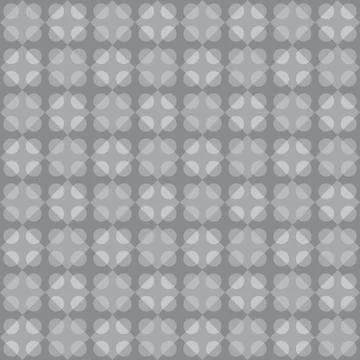 Geometric pattern with pearl grey circular and rhomboid shapes Stock Illustration