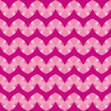 Geometric pattern with pink and violet decorations Stock Illustration