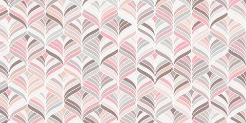 Geometric pattern pink background with stripes lines wave Stock Illustration