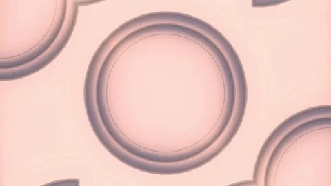 Geometric pattern in pink color. Digital loop animation. 3d rendering 4K Stock Footage 261501512