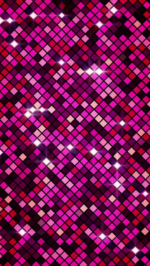 Geometric pattern. Pink square on white background. Simple repeat ornament. Stock Footage 307220222