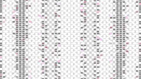 Geometric pattern, pixel art design, colorful squares Stock Illustration