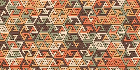 Geometric pattern with polygonal 3d shape Stock Illustration