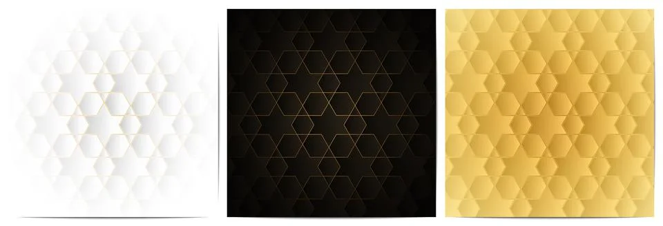 Geometric pattern with polygonal shape and golden lines Stock Illustration