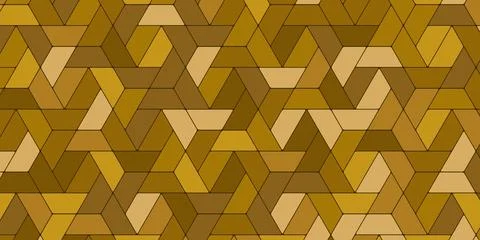 Geometric pattern with polygonal shape golden background Stock Illustration