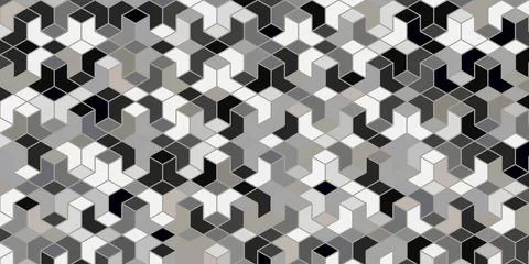 Geometric pattern polygonal shape gray background Stock Illustration