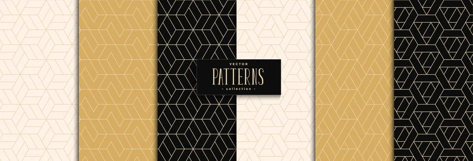 Geometric pattern polygonal shape luxury background Stock Illustration