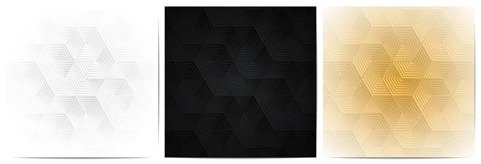 Geometric pattern with polygonal shape overlapping Stock Illustration