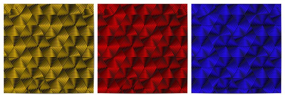 Geometric pattern with polygonal shape overlapping Stock Illustration