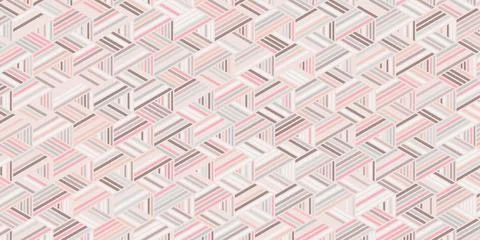 Geometric pattern polygonal shape pink background Stock Illustration