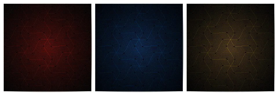 Geometric pattern with polygonal stripes dark background Stock Illustration