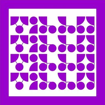 Geometric pattern for printing Laser cut cnc panel design Stock Illustration