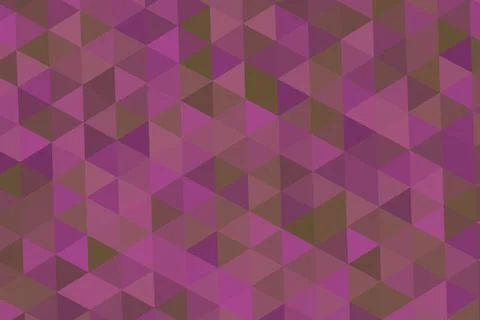 Geometric pattern of purple and brown triangles background Stock Illustration