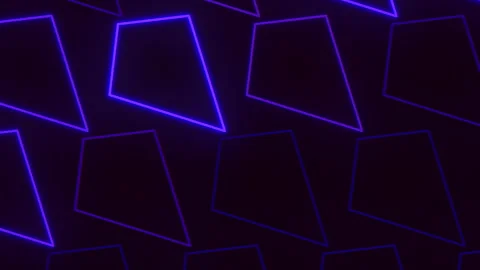 Geometric pattern purple lines and shapes of varying rectangles and triangles Stock Footage 278072219