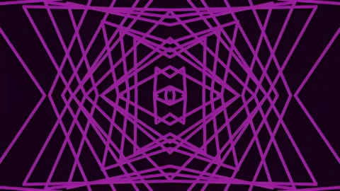 Geometric Pattern with Purple Lines, Modern Digital Art Background 스톡 동영상 342360764