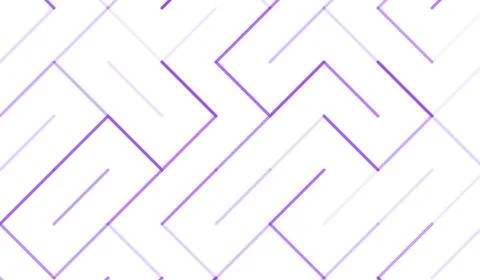 Geometric pattern with purple lines on white background Stock Illustration