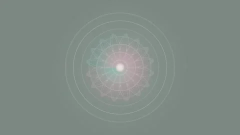 Geometric pattern with radial design and soft light effect Stock Footage 337377395