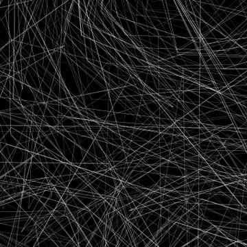 Geometric pattern with random intersecting lines. Chaotic rough texture. Stock Illustration