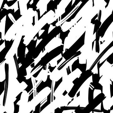 Geometric pattern with random intersecting lines. Chaotic rough texture. Stre Stock Illustration