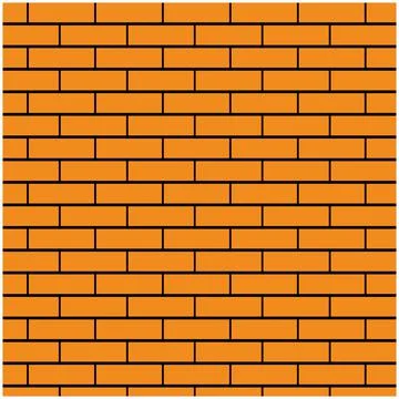 Geometric pattern rectangular arranged like the bricks on the wall. Stock Illustration