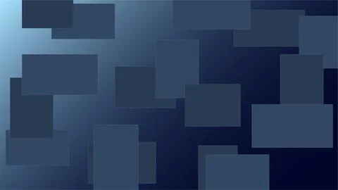 Geometric pattern of rectangular blocks on a gradient blue background. Illustrazione stock