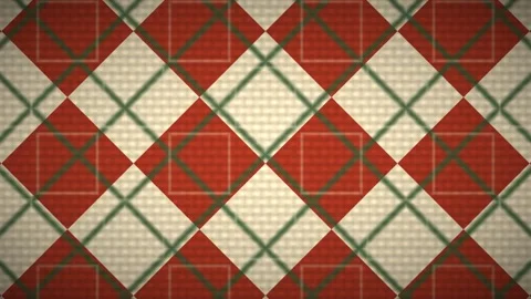 Geometric pattern with red and cream squares on a textured Stock Footage 338277104