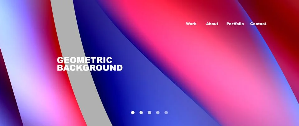 Geometric pattern with red, blue and white lines on a background Stock Illustration