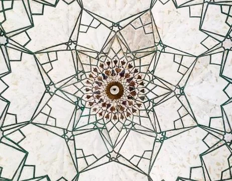 Geometric Pattern In The Red Fort Stock Photos