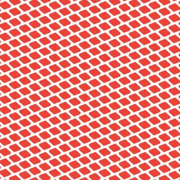 Geometric pattern of red squares on white background Stock Illustration