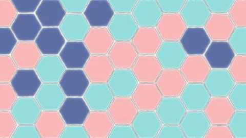 Geometric pattern with repeatable shapes. Abstract hexagon pattern background 库存插图