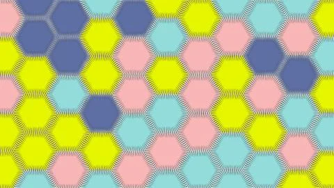 Geometric pattern with repeatable shapes. Abstract hexagon pattern background Foto stock