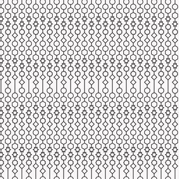 Geometric Pattern with Repeating Shapes Stock Illustration