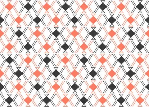 Geometric pattern with rhombus and lines elements 스톡 일러스트