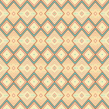 Geometric pattern with rhombus Stock Illustration