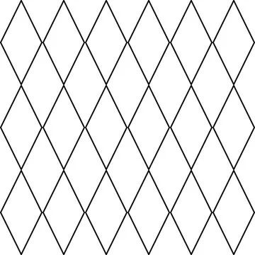 Geometric pattern in rhombuses for decorating rooms and fabrics Stock Illustration