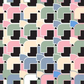 Geometric pattern Seamless geometric grid pattern background, a vector. Co... Stock Photos