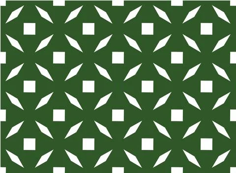 Geometric pattern seamless. Green color with rhombus. Vector illustration. Stock Illustration