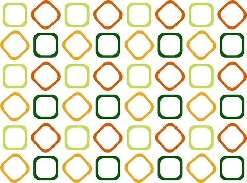Geometric pattern seamless. Green, orange, red colors with rhombus. Vector il Stock Illustration