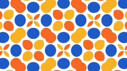 Geometric pattern seamless looping animated background, geometrical ornament Video stock 146929284