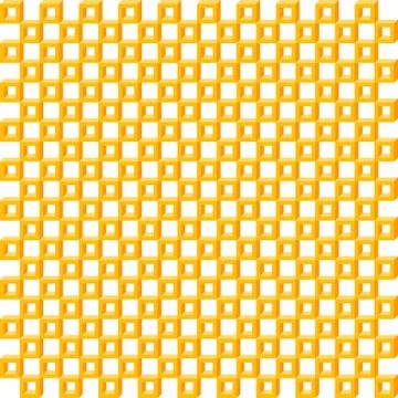 Geometric pattern, seamless square simple background texture 3d orange isom.. Stock Illustration