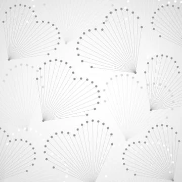 Geometric pattern in shape of hearts Stock Illustration