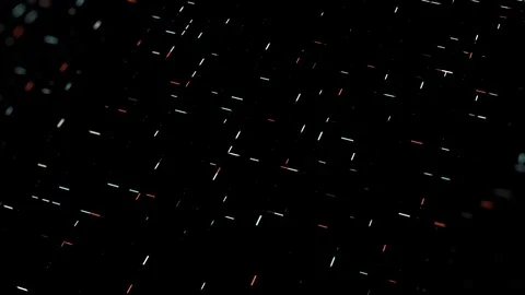 Geometric pattern with short dashes moving fast one by one perpendicular to each Stock Footage 130080028