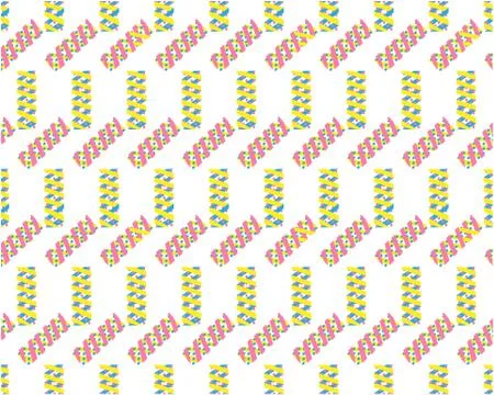 Geometric pattern. Simple geometric composition of figures. Hipster colors. Stock Illustration