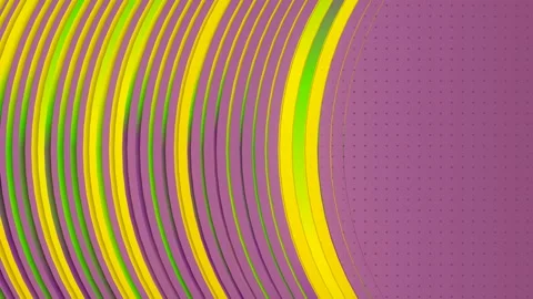 Geometric pattern with simple rounded shapes. 3d rendering loop animation 4K Stock Footage 227703456
