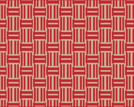 Geometric pattern with small red lines tribal pattern abstract vector geometr 스톡 일러스트