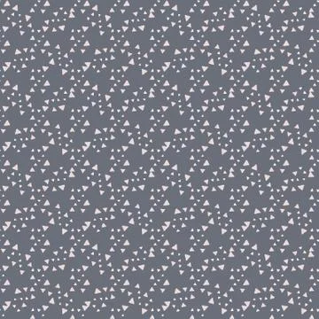 Geometric pattern with small white triangles on blue background. 스톡 일러스트